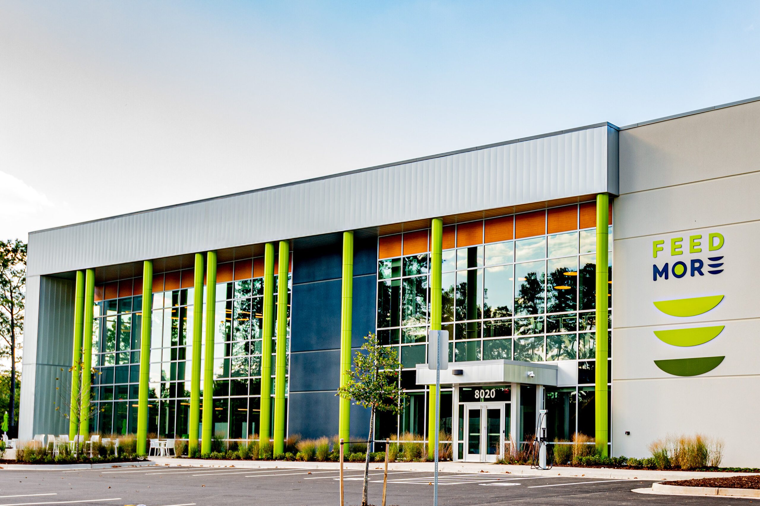 Image of Feed More's building for a post announcing Dennis Hatchett as the new CEO,