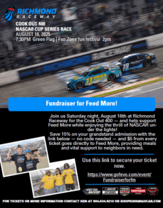 Richmond Raceway fundraiser flyer