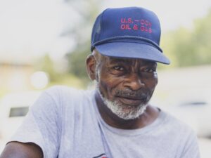 Feed More partner food pantry volunteer Raymond