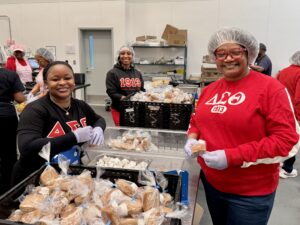 Community service has long been a cornerstone of Delta Sigma Theta Sorority, Inc. - and that's exactly what happened when members of the Richmond Alumnae Chapter spent their Founders Day giving back at Feed More.